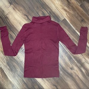 Burgundy Turtleneck